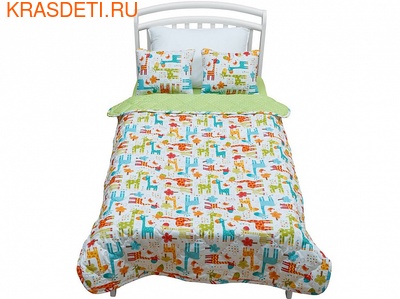Giovanni Покрывало с подушками в кровать для дошкольников (3 предмета) Safari Kids (фото, вид 1)
