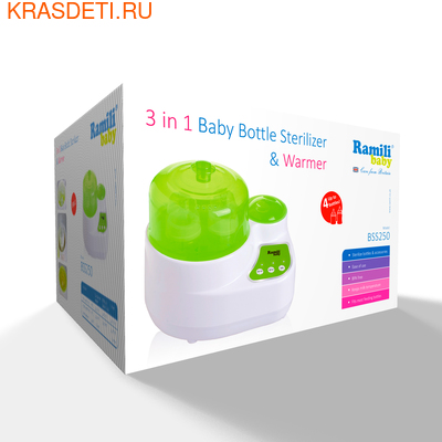 Ramili Стерилизатор-подогреватель бутылочек и детского питания 3 в 1 BSS250 (универсальный) (фото, вид 1)