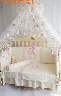 Eco-Line Набор в кроватку для новорожденных MILANA (фото, вид 4)