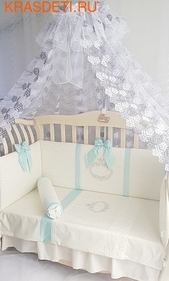 Eco-Line Набор в кроватку для новорожденных MILANA (фото, вид 5)