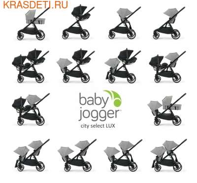 Baby Jogger Коляска CITY SELECT LUX Набор 1 (фото, вид 12)