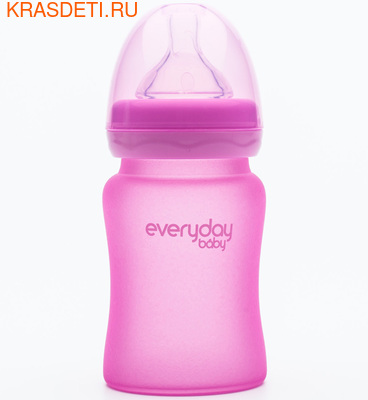 EveryDay baby Бутылочка с индикатором температуры из стекла, 150 мл (фото, вид 4)