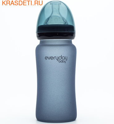 EveryDay Baby Бутылочка с индикатором температуры из стекла, 240 мл (фото, вид 2)