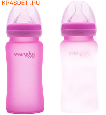 EveryDay Baby Бутылочка с индикатором температуры из стекла, 240 мл (фото, вид 3)