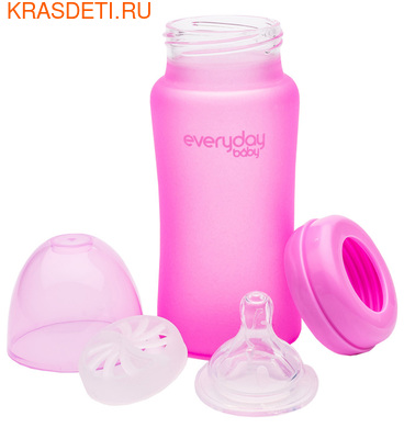 EveryDay Baby Бутылочка с индикатором температуры из стекла, 240 мл (фото, вид 5)