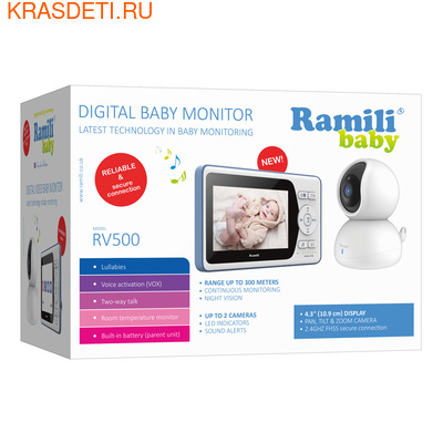 Видеоняня Ramili Baby RV500 (фото, вид 1)