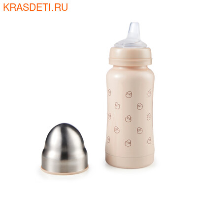 Бутылочка Happy Baby термо с силиконовой соской и соской-поильником 200 мл (фото, вид 1)