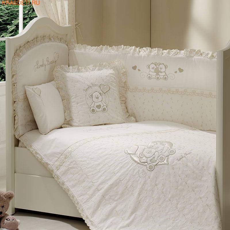 Постельное бельё Funnababy Lovely Bear Cream 120x60 5 предметов Постельное бельё Funnababy Lovely Bear Cream 120x60 5 предметов