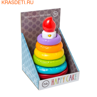 Happy Baby Музыкальная пирамидка HAPPY BABY "Happy Cake" (фото)