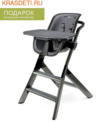 Стульчик для кормления 4 moms High chair 2.1 черный/серый Стульчик для кормления 4 moms High chair 2.1 черный/серый