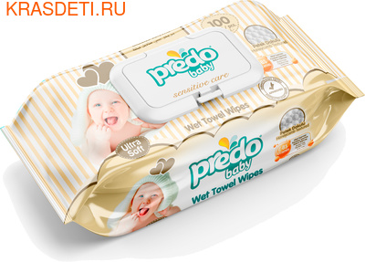 Влажные салфетки Predo Baby 100 шт.