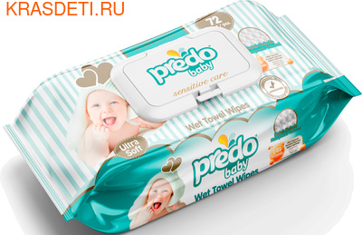 Влажные салфетки Predo Baby 72 шт. Влажные салфетки Predo Baby 72 шт.