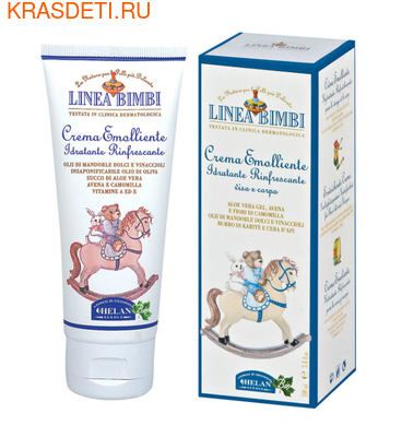 Helan Linea Bimbi Смягчающий крем для ухода за кожей лица и тела, 100мл Helan Linea Bimbi Смягчающий крем для ухода за кожей лица и тела, 100мл