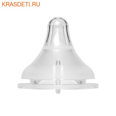 Соска для бутылочки из силикона Paomma, L (6-9 мес) (2 шт), Прозрачный Соска для бутылочки из силикона Paomma, L (6-9 мес) (2 шт), Прозрачный